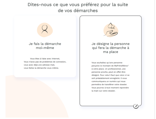 choisir la gestion de son dossier MaPrimeRénov'